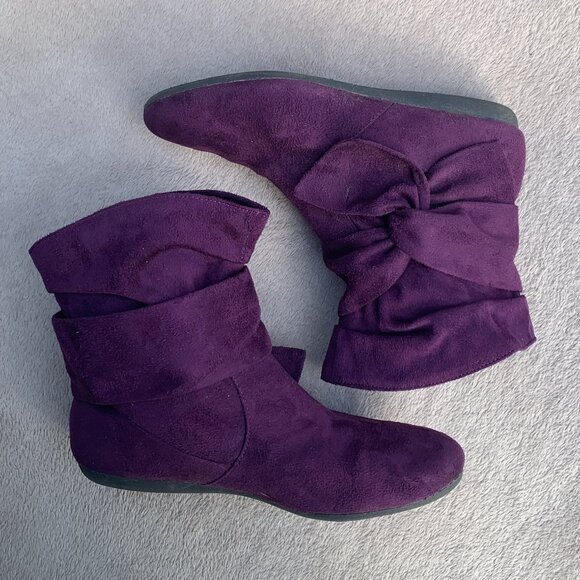 Rampage Buckley Faux Suede Slouch Booties Sz 7.5 - Picture 11 of 16